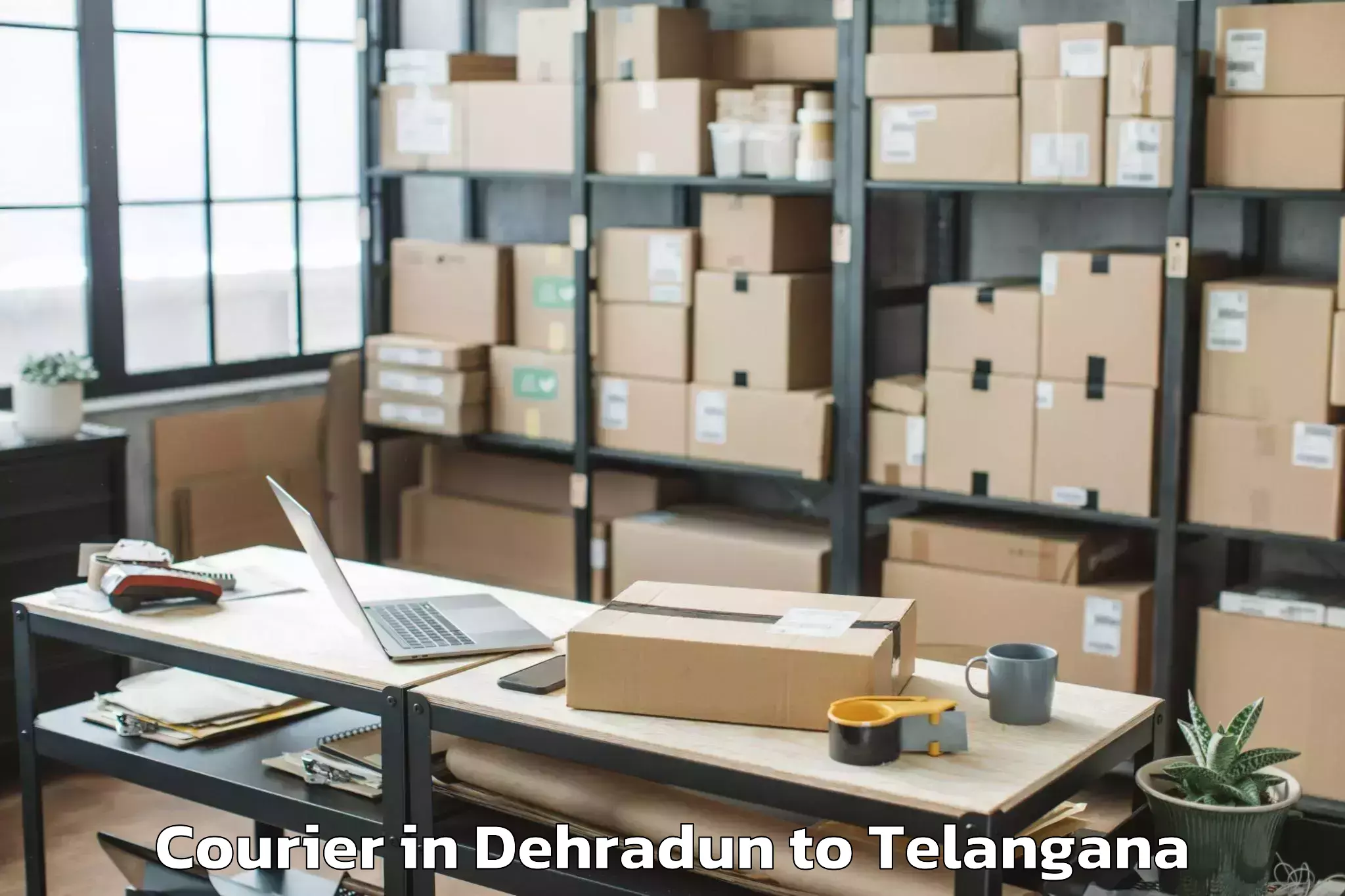 Easy Dehradun to Bandlaguda Courier Booking